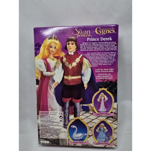 The Swan Princess Prince Derek Doll 1994 TYCO In Box- Rare - Picture 6 of 11